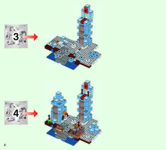 LEGO 21131 instructions page 2 – build guide