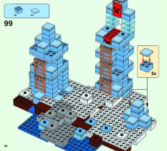 LEGO 21131 instructions page 34 – build guide