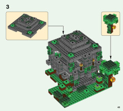 LEGO 21132 instructions page 43 – build guide