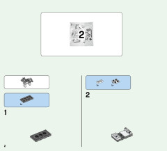 LEGO 21135 instructions page 2 – build guide