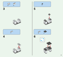 LEGO 21135 instructions page 3 – build guide