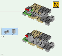 LEGO 21135 instructions page 12 – build guide
