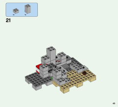 LEGO 21135 instructions page 43 – build guide