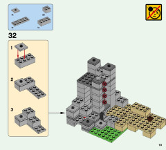 LEGO 21135 instructions page 73 – build guide