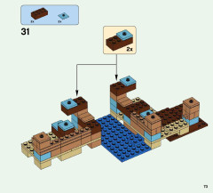 LEGO 21135 instructions page 73 – build guide