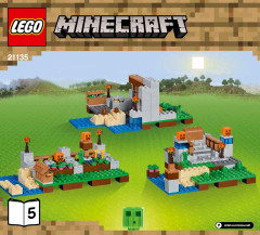 LEGO 21135 instructions page 1 – build guide
