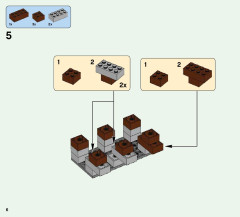 LEGO 21135 instructions page 6 – build guide