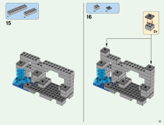 LEGO 21136 instructions page 33 – build guide