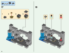 LEGO 21136 instructions page 34 – build guide