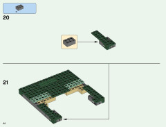 LEGO 21136 instructions page 44 – build guide
