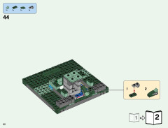 LEGO 21136 instructions page 62 – build guide