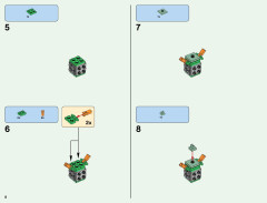 LEGO 21136 instructions page 8 – build guide