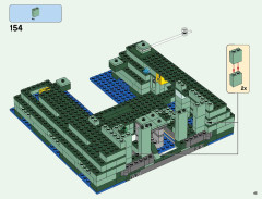 LEGO 21136 instructions page 45 – build guide