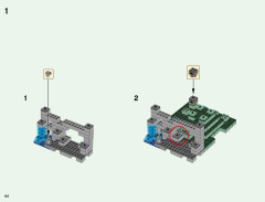 LEGO 21136 instructions page 64 – build guide