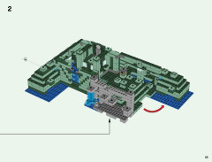 LEGO 21136 instructions page 65 – build guide