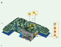 LEGO 21136 instructions page 66 – build guide
