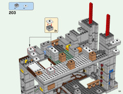 LEGO 21137 instructions page 129 – build guide