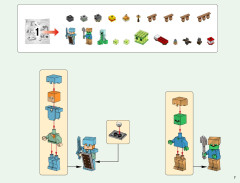 LEGO 21137 instructions page 7 – build guide