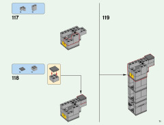LEGO 21137 instructions page 71 – build guide