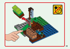 LEGO 21138 instructions page 35 – build guide