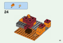 LEGO 21139 instructions page 23 – build guide