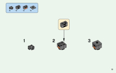 LEGO 21140 instructions page 11 – build guide