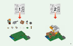 LEGO 21140 instructions page 3 – build guide