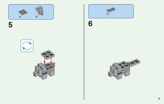 LEGO 21140 instructions page 7 – build guide