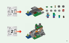 LEGO 21141 instructions page 3 – build guide