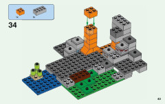 LEGO 21141 instructions page 43 – build guide