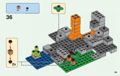 LEGO 21141 instructions page 45 – build guide