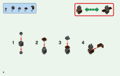 LEGO 21141 instructions page 6 – build guide