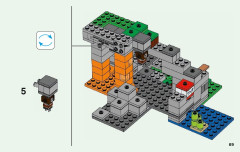 LEGO 21141 instructions page 69 – build guide