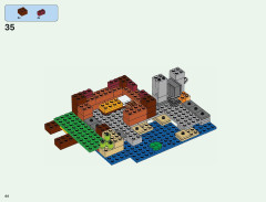 LEGO 21144 instructions page 44 – build guide