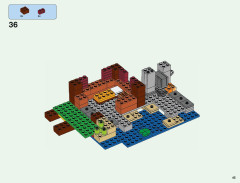 LEGO 21144 instructions page 45 – build guide