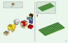 LEGO 21153 instructions page 9 – build guide