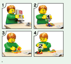 LEGO 21154 instructions page 2 – build guide