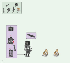 LEGO 21154 instructions page 8 – build guide