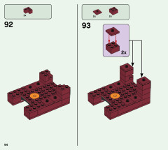 LEGO 21154 instructions page 94 – build guide