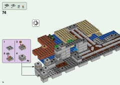 LEGO 21155 instructions page 74 – build guide