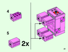 LEGO 21157 instructions page 21 – build guide