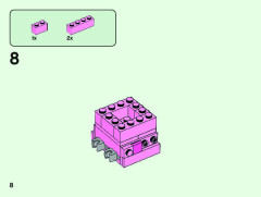 LEGO 21157 instructions page 8 – build guide