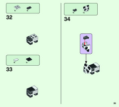 LEGO 21158 instructions page 35 – build guide