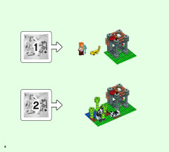 LEGO 21158 instructions page 4 – build guide