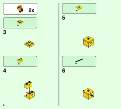 LEGO 21159 instructions page 8 – build guide