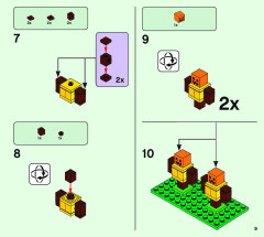 LEGO 21159 instructions page 9 – build guide