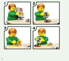LEGO 21160 instructions page 2 – build guide