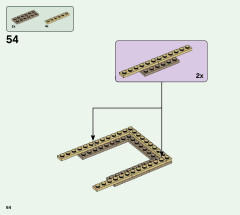 LEGO 21160 instructions page 64 – build guide