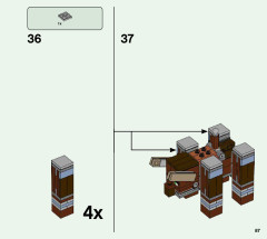 LEGO 21160 instructions page 87 – build guide