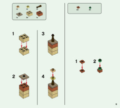 LEGO 21160 instructions page 9 – build guide